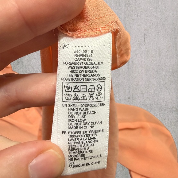 Forever 21 Exclusive Studded Button Up Y2K Women L Long Sleeve Top Blouse Sheer - Picture 8 of 8